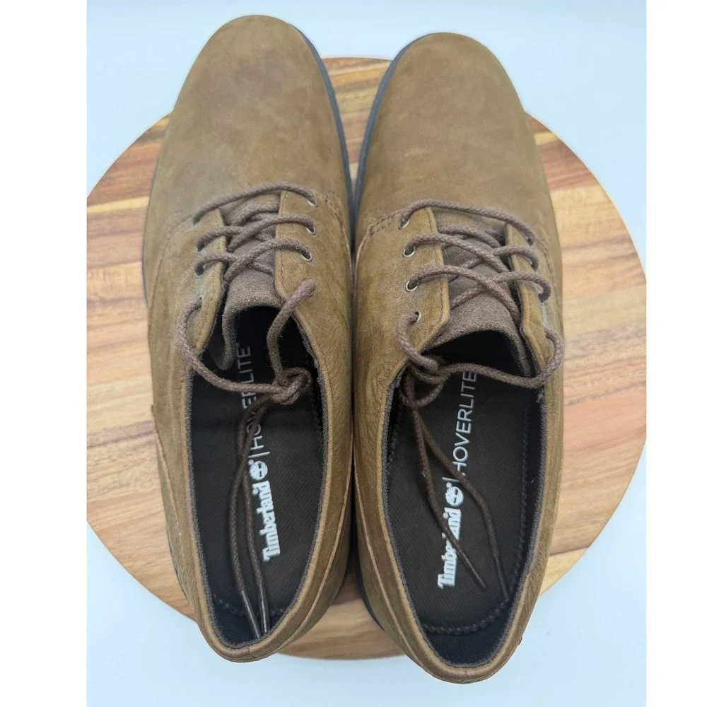 Timberland Sutherlin Bay Waterproof Oxford Men's Size 10‎ 1/2 Brown Leather 0339